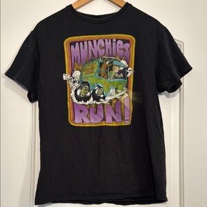 Scooby-Doo! Black Graphic T-Shirt Size Medium